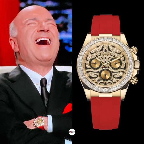 kevin o leary rolex gold watch with world dial|kevin o'leary blue dial watch.